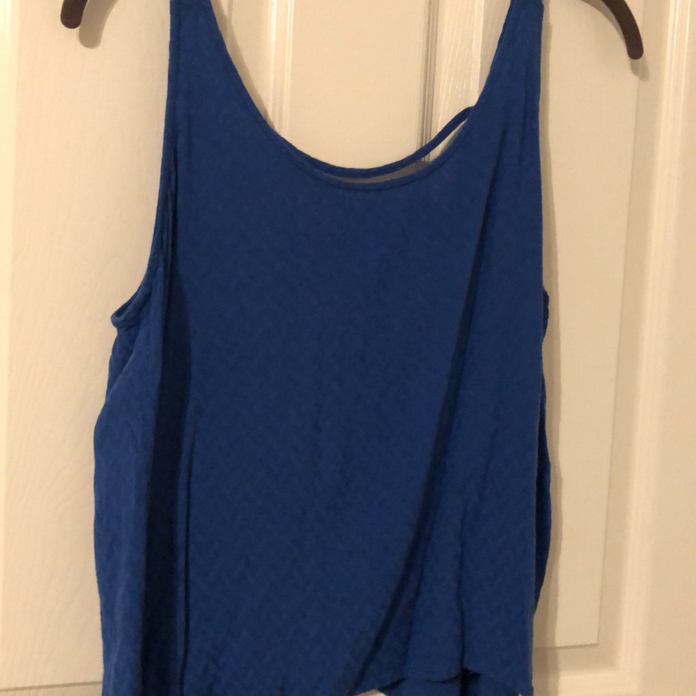 Cute bright blue Jack by BB Dakota EUC tank top